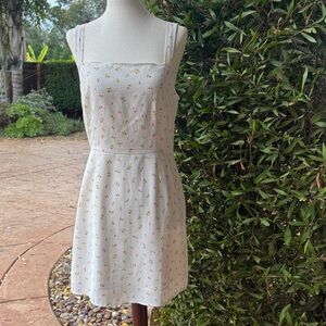 Nordstrom White Floral Mini Dress